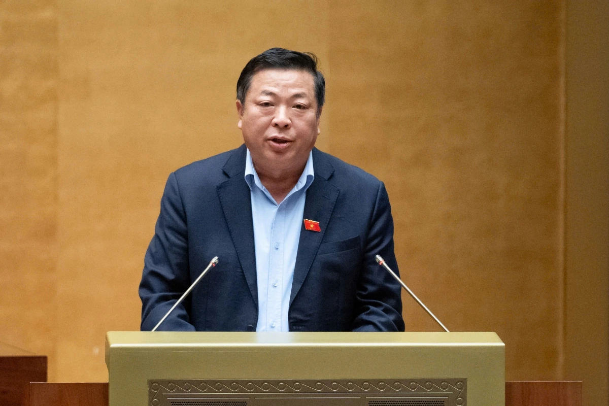 Bộ trưởng Bộ Xây dựng Trần Hồng Minh. Ảnh: Media Quốc hội. Bộ trưởng Bộ Xây dựng Trần Hồng Minh. Ảnh: Media Quốc hội.