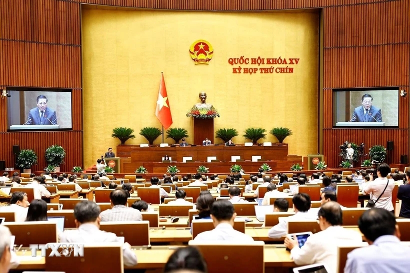 Kỳ họp thứ 9 Quốc hội khóa XV. Ảnh: Media Quốc hội