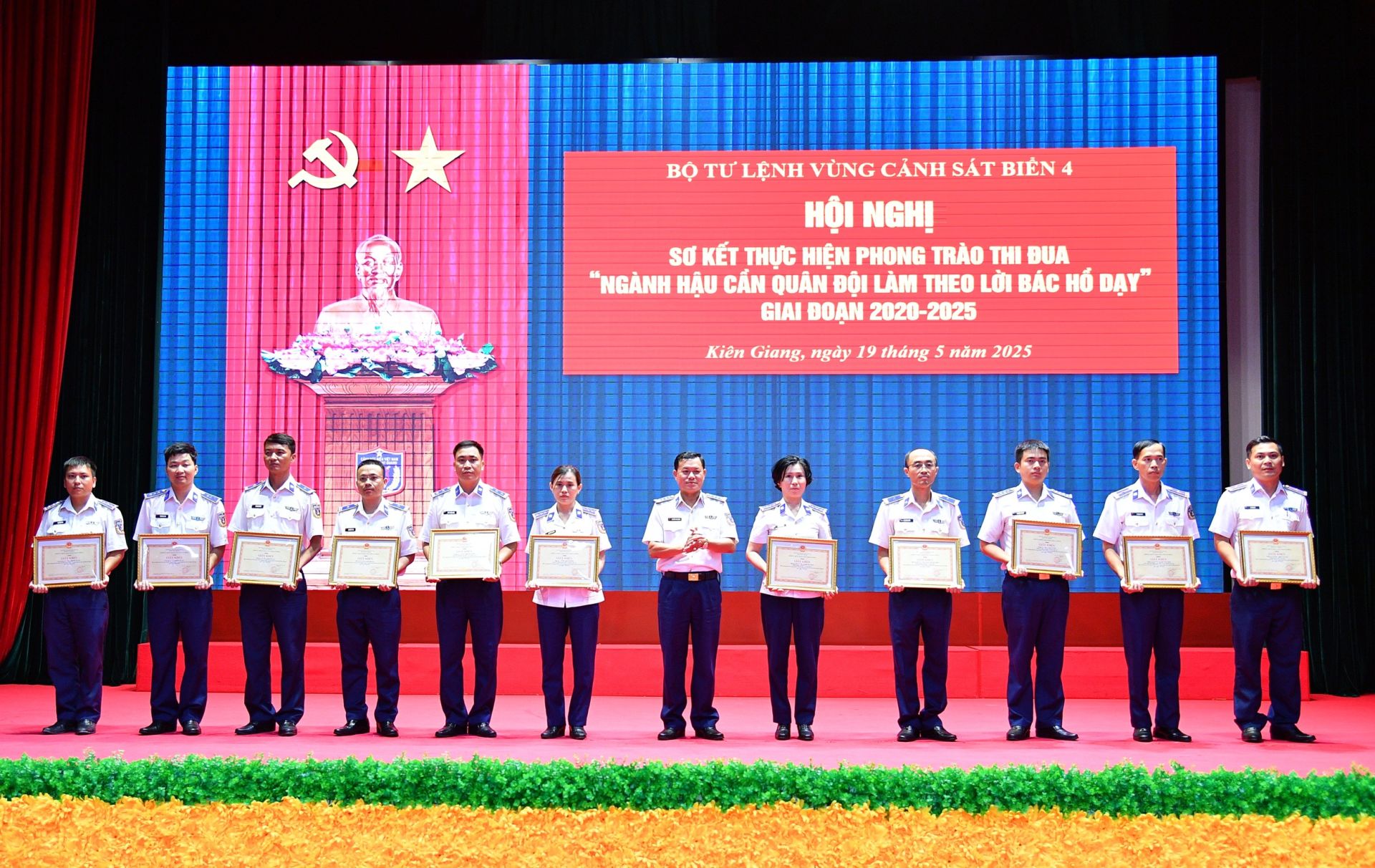Vùng Cảnh sát biển 4 sơ kết phong trào thi đua "Ngành Hậu cần Quân đội làm theo lời Bác Hồ dạy" giai đoạn 2020-2025