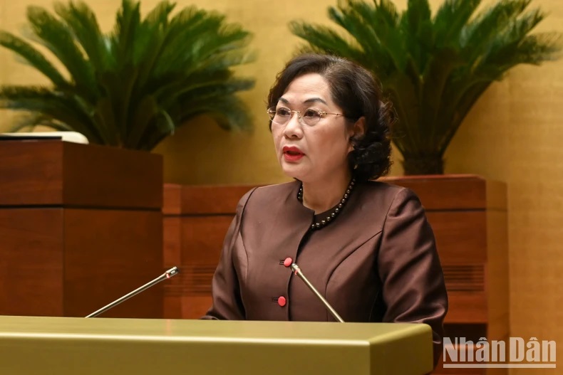 Thống đốc Ngân hàng Nhà nước Việt Nam Nguyễn Thị Hồng. (Ảnh: BÙI GIANG)