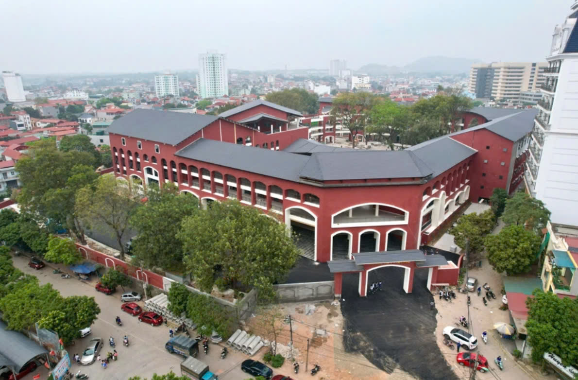 Trường THPT Trần Phú tại Vĩnh Phúc mới được xây dựng sẽ đưa vào hoạt động trong năm học tới.