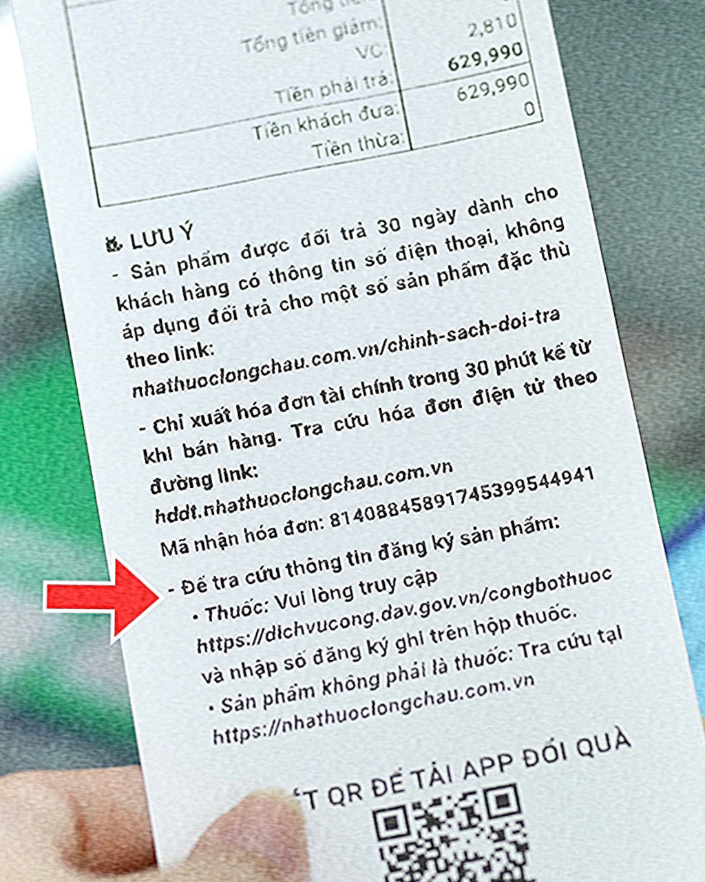 Người tiêu dùng có thể dễ dàng tìm thấy các thông tin trên tờ hoá đơn mua hàng
