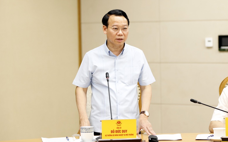 Bộ trưởng Bộ Nông nghiệp và Môi trường Đỗ Đức Duy phát biểu - Ảnh: VGP/Đình Nam