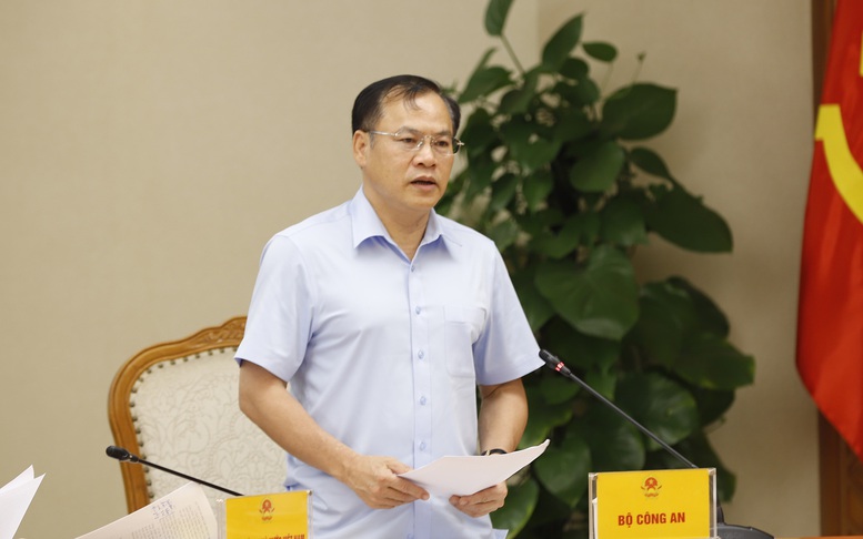 Trung tướng Nguyễn Văn Long, Thứ trưởng Bộ Công an phát biểu - Ảnh: VGP/Đình Nam