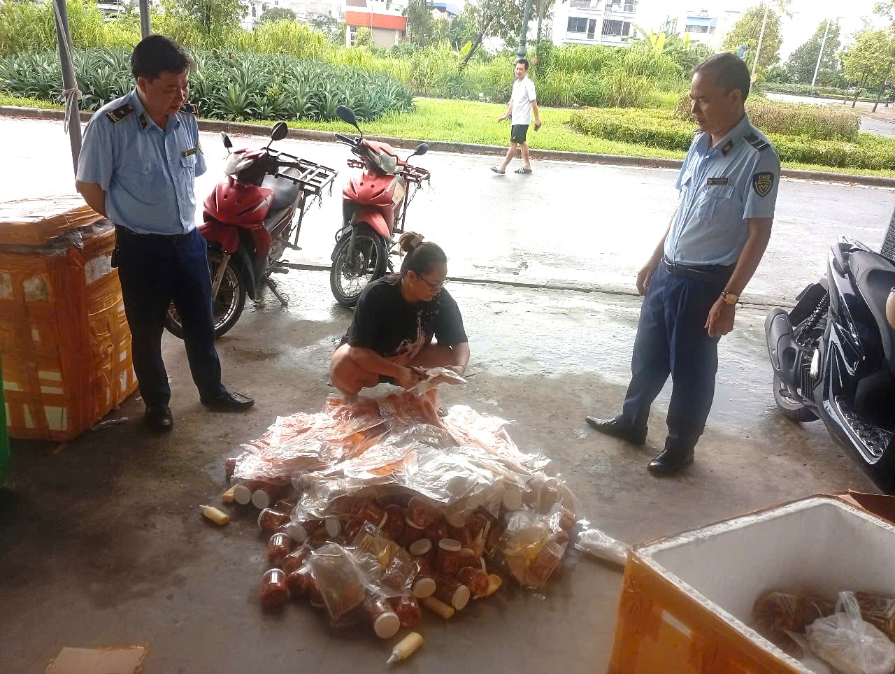 Nam Định: Tiêu hủy 865 gói thực phẩm không rõ nguồn gốc xuất xứ