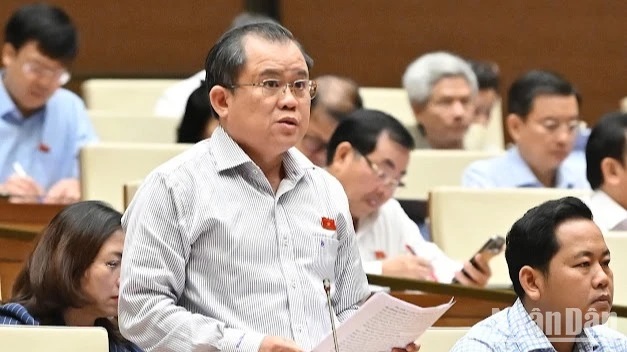 Đại biểu Nguyễn Tâm Hùng (Đoàn Bà Rịa-Vũng Tàu). (Ảnh: THỦY NGUYÊN)