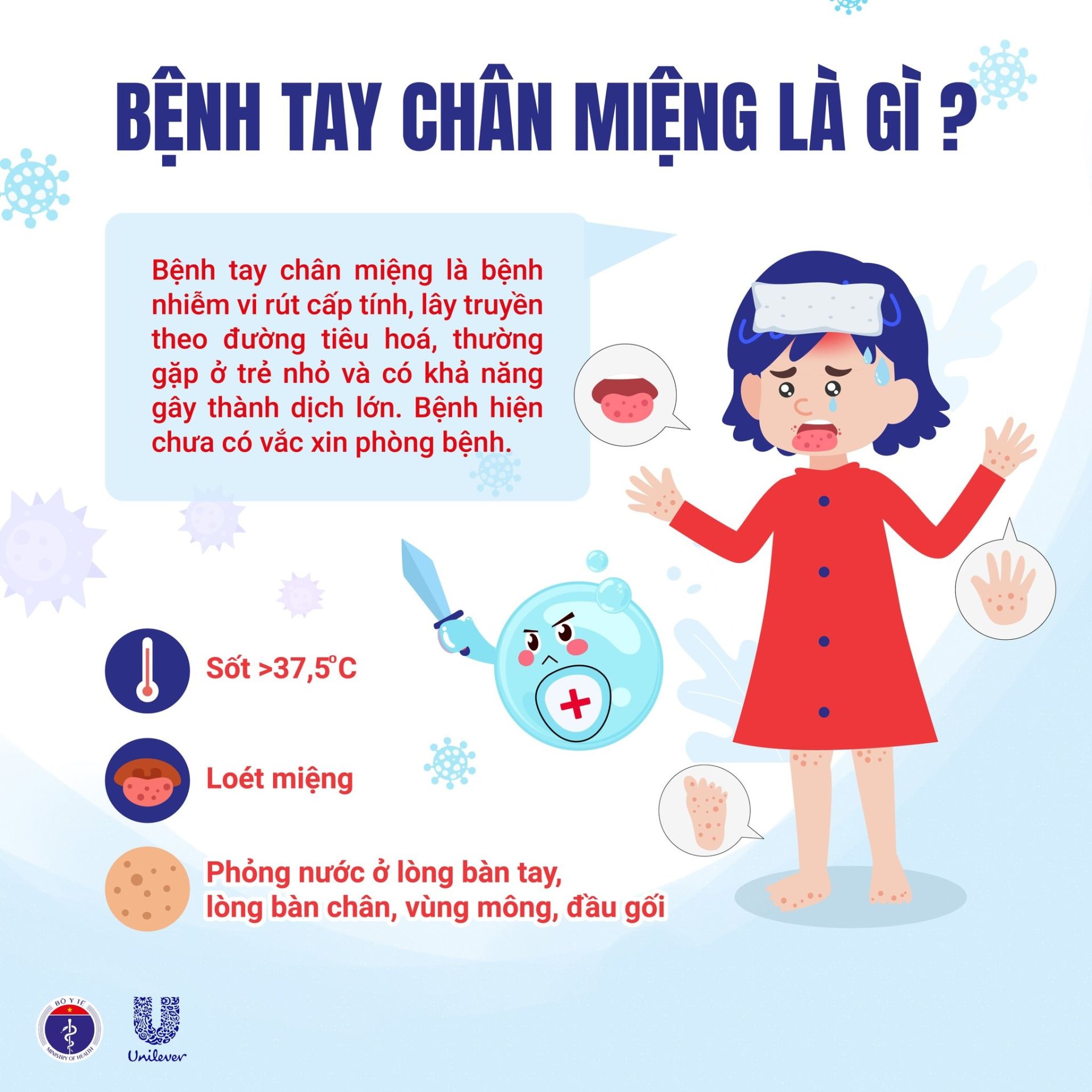 Cảnh giác với bệnh tay chân miệng ở trẻ em