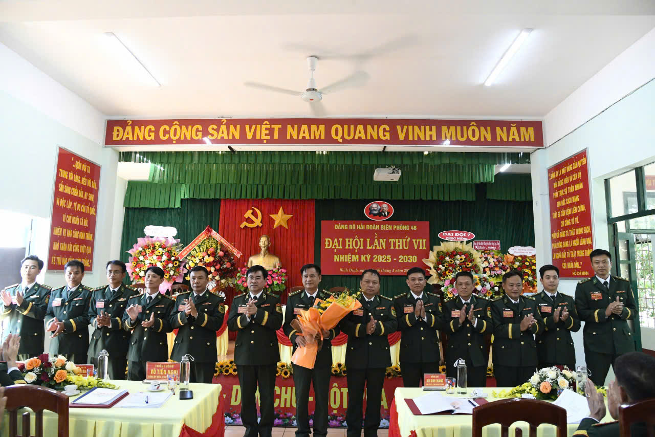 Đại hội Đảng bộ Hải đoàn Biên phòng 48 nhiệm kỳ 2025-2030 thành công tốt đẹp