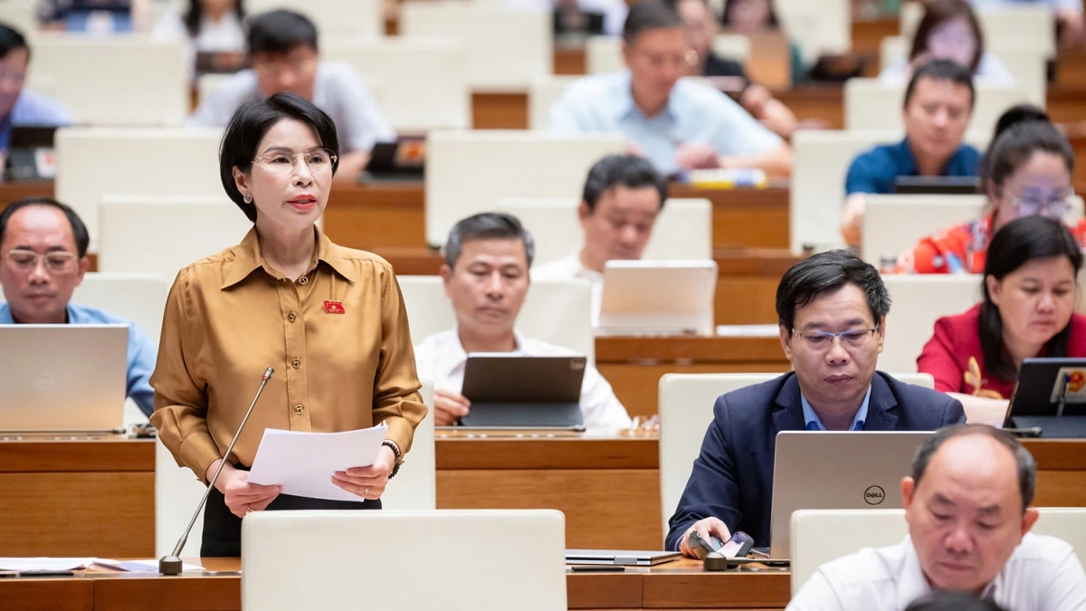 Đại biểu Quốc hội Trần Thị Nhị Hà. Ảnh quochoi.vn.