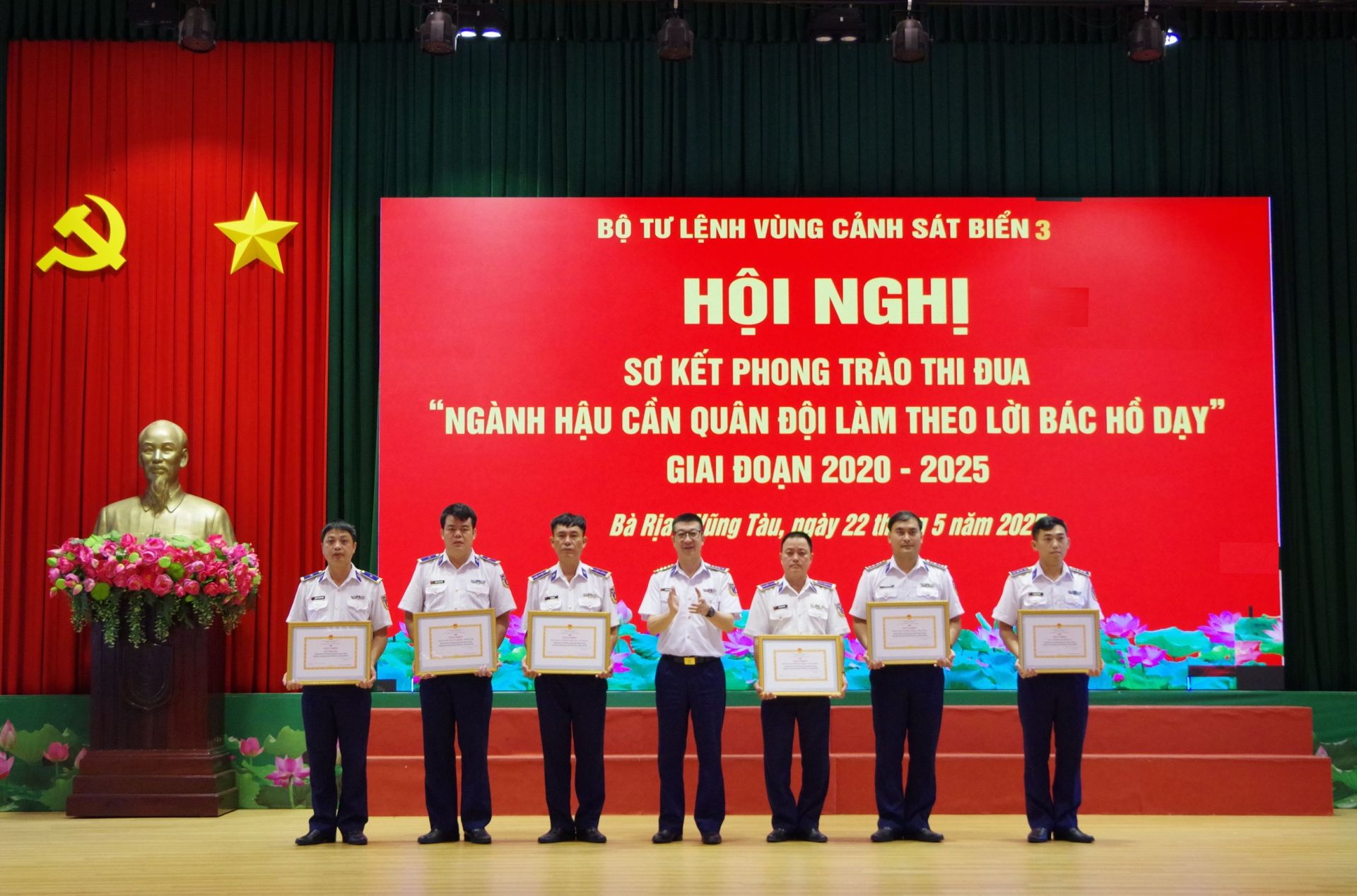 Ngành Hậu cần Bộ Tư lệnh Vùng Cảnh sát biển 3 thi đua làm theo lời Bác