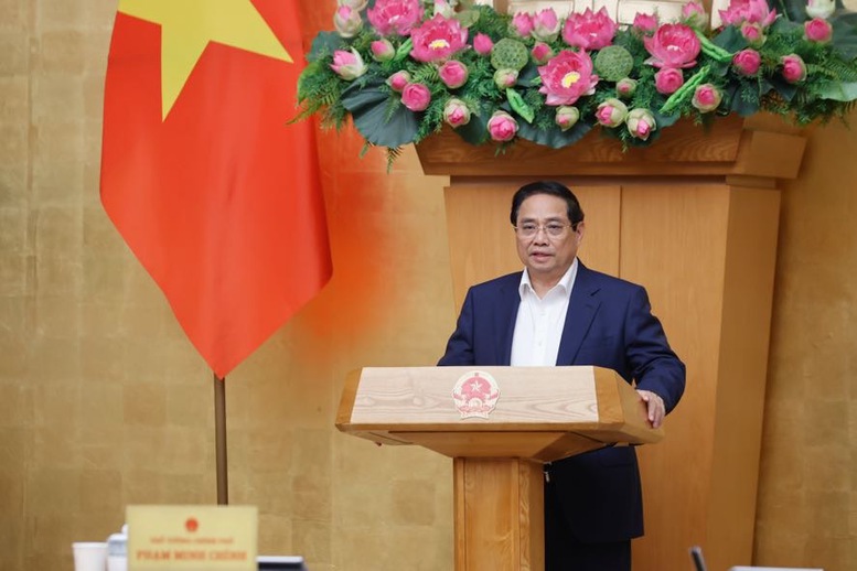 Thủ tướng Phạm Minh Chính chủ trì Phiên họp Chính phủ chuyên đề về xây dựng pháp luật tháng 5/2025 để xem xét, cho ý kiến về nội dung quan trọng liên quan các dự án luật, đề nghị xây dựng luật và phân cấp, phân quyền, phân định thẩm quyền gắn với tổ chức chính quyền địa phương 2 cấp - Ảnh: VGP/Nhật Bắc Thủ tướng Phạm Minh Chính chủ trì Phiên họp Chính phủ chuyên đề về xây dựng pháp luật tháng 5/2025 để xem xét, cho ý kiến về nội dung quan trọng liên quan các dự án luật, đề nghị xây dựng luật và phân cấp, phân quyền, phân định thẩm quyền gắn với tổ chức chính quyền địa phương 2 cấp - Ảnh: VGP/Nhật Bắc