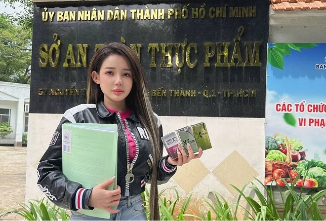 Ngân 98 cho biết đã đến Sở An toàn thực phẩm TP.HCM trong ngày 22-5 - Ảnh: Facebook nhân vật