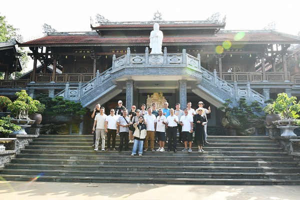 Đoàn Famtrip tỉnh Ninh Thuận thăm chùa Sắc tứ Khải Đoan, TP. Ban Mê Thuột, tỉnh Đắk Lắk