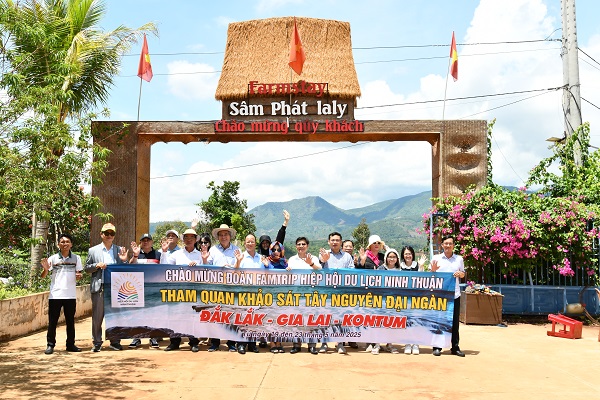Đoàn Famtrip tỉnh Ninh Thuận thăm Farmstay Sâm Phát Ialy, tỉnh Gia Lai
