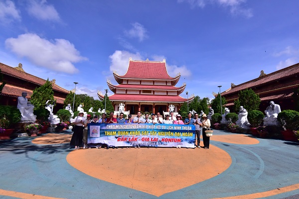 Đoàn Famtrip tỉnh Ninh Thuận thăm chùa Khánh Lâm, tỉnh Kon Tum