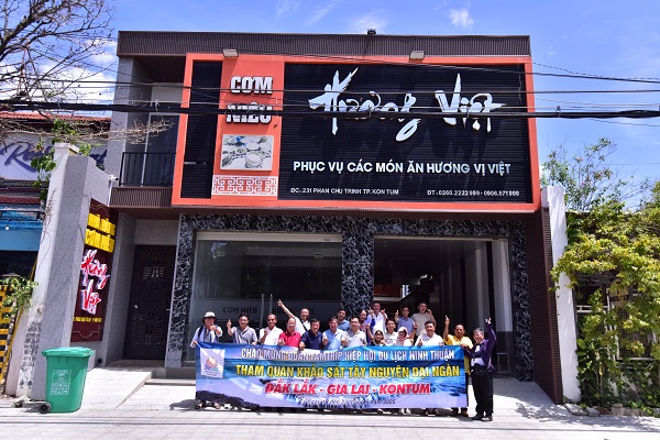 Đoàn Famtrip tỉnh Ninh Thuận thăm cơ sở âm thực Hương Việt, tại tỉnh Kon Tum