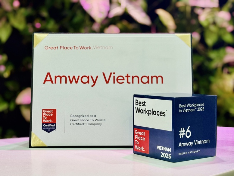 Amway lần đầu lọt Top 6 “Nơi làm việc xuất sắc hàng đầu Việt Nam 2025” Amway lần đầu lọt Top 6 “Nơi làm việc xuất sắc hàng đầu Việt Nam 2025”
