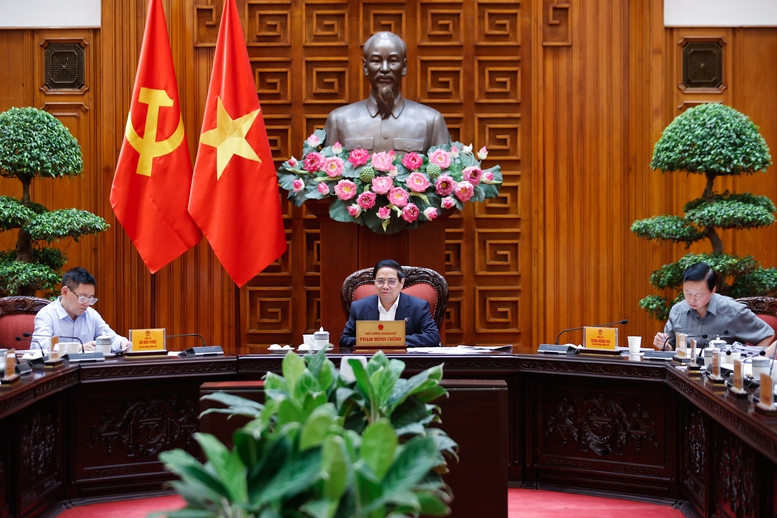Thủ tướng Phạm Minh Chính đánh giá cao sự nỗ lực, cố gắng của các bộ, ngành, cơ quan, địa phương liên quan trong công tác chuẩn bị và tiến hành đàm phán - Ảnh: VGP/Nhật Bắc Thủ tướng Phạm Minh Chính đánh giá cao sự nỗ lực, cố gắng của các bộ, ngành, cơ quan, địa phương liên quan trong công tác chuẩn bị và tiến hành đàm phán - Ảnh: VGP/Nhật Bắc