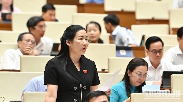 Đại biểu Trần Thị Thu Phước (Đoàn Kon Tum). (Ảnh: THỦY NGUYÊN) Đại biểu Trần Thị Thu Phước (Đoàn Kon Tum). (Ảnh: THỦY NGUYÊN)