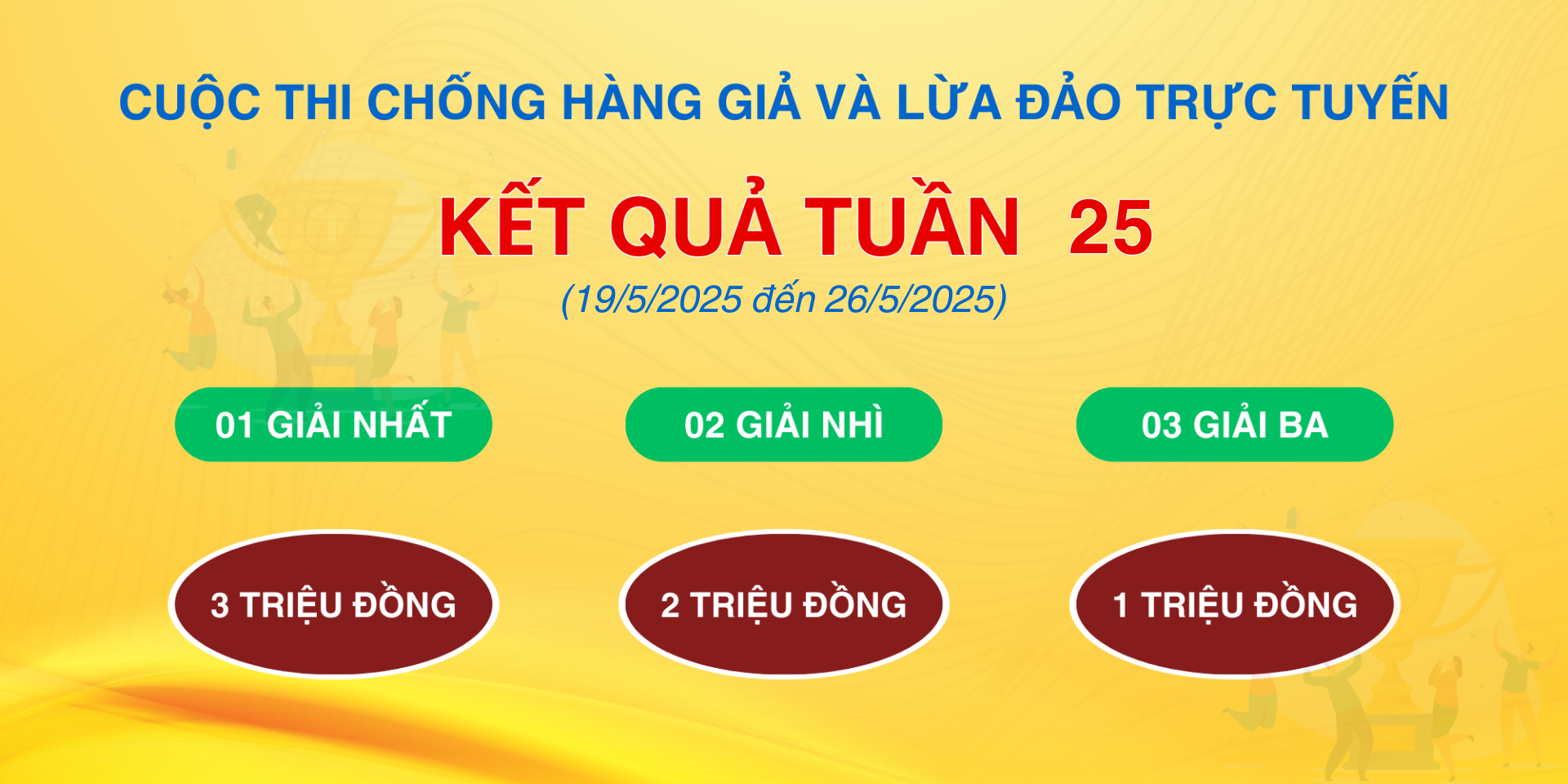 Kết quả tuần 25 Cuộc thi “Chống hàng giả và lừa đảo trực tuyến”