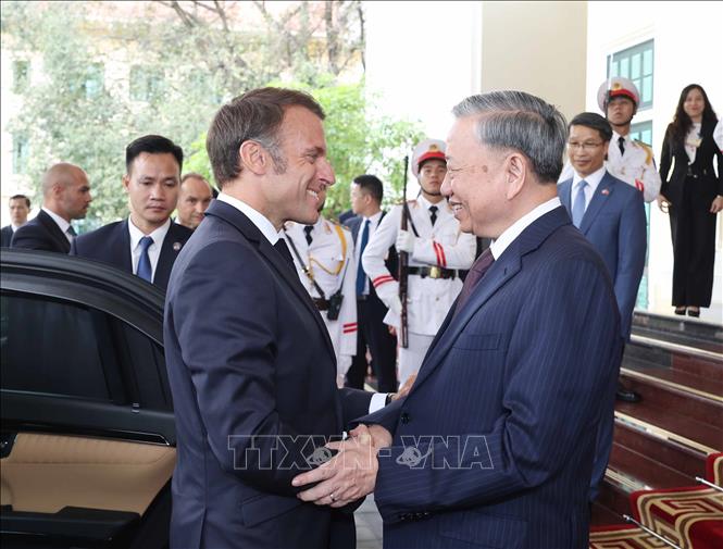 Tổng Bí thư Tô Lâm tiếp Tổng thống Pháp Emmanuel Macron