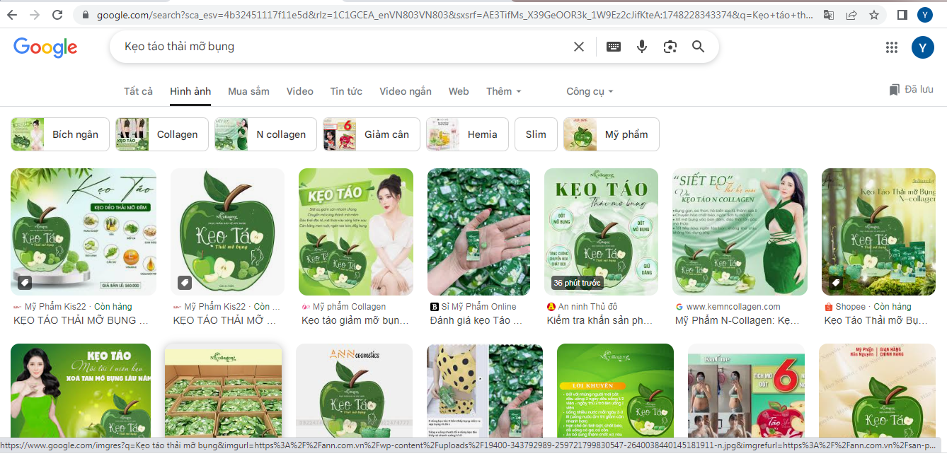 Sản phẩm “Kẹo táo thải mỡ bụng”