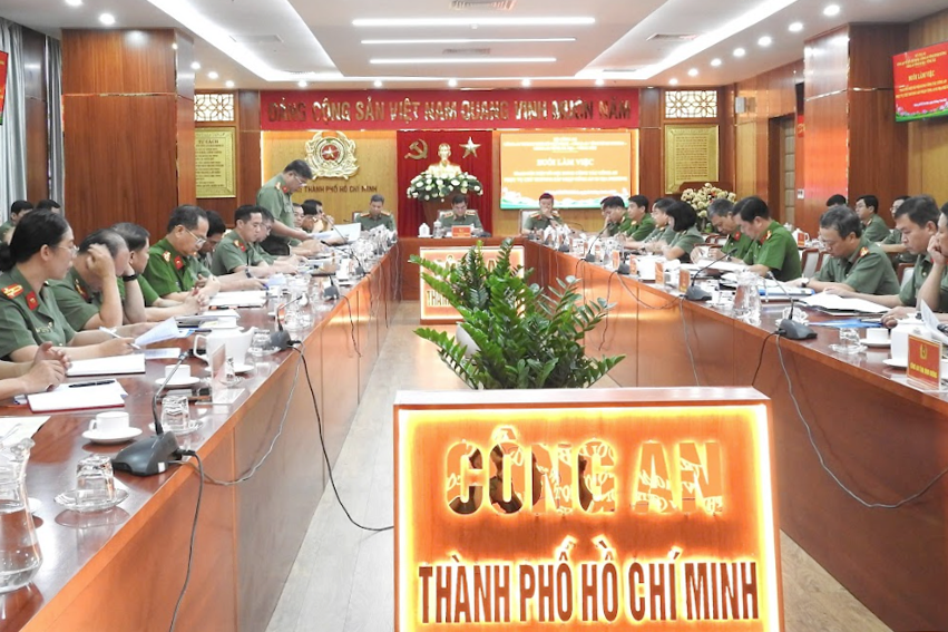 Lãnh đạo Công an TP. Hồ Chí Minh, Bà Rịa - Vũng Tàu và Bình Dương làm việc, thống nhất phương án sáp nhập tổ chức bộ máy theo địa giới hành chính mới