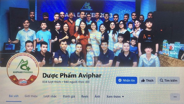 Công ty TNHH Dược phẩm Aviphar, DN có sản phẩm thực phẩm bảo vệ sức khỏe Euvocare Mega bị thu hồi. Trong ảnh: Hình ảnh công ty qua trang Facebook. Ảnh: VH Công ty TNHH Dược phẩm Aviphar, DN có sản phẩm thực phẩm bảo vệ sức khỏe Euvocare Mega bị thu hồi. Trong ảnh: Hình ảnh công ty qua trang Facebook. Ảnh: VH