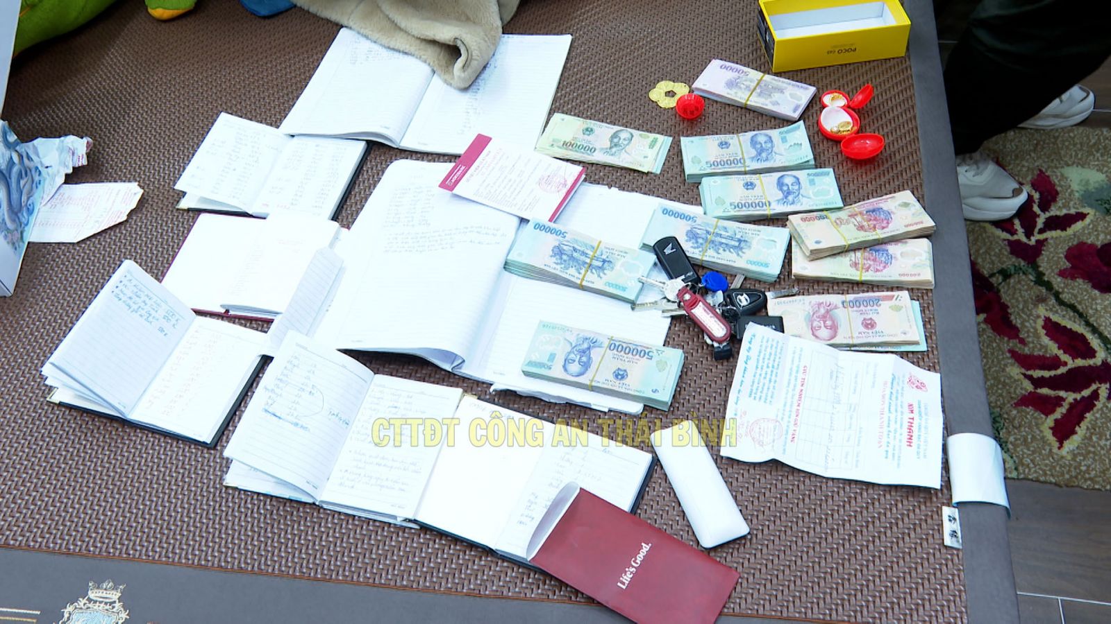 Các đối tượng và tang vật vụ án