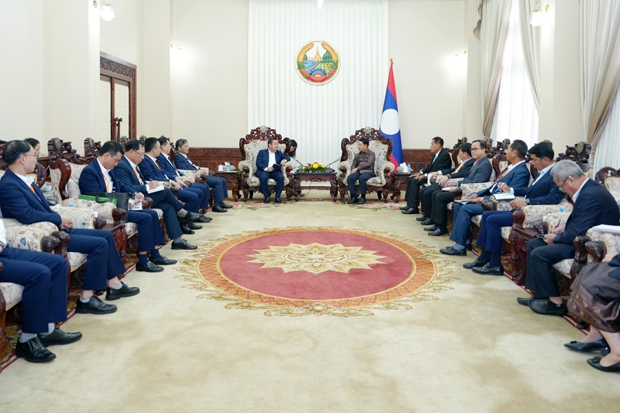 Vinachem báo cáo tiến độ Dự án Muối mỏ Kali với Phó Thủ tướng Lào Saleumxay Kommasith