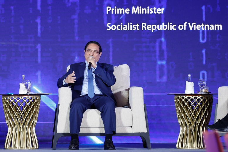 Thủ tướng Phạm Minh Chính: Nếu không được chuyển giao, Việt Nam vẫn phải tự chủ phát triển công nghệ cao - Ảnh: VGP/Nhật Bắc Thủ tướng Phạm Minh Chính: Nếu không được chuyển giao, Việt Nam vẫn phải tự chủ phát triển công nghệ cao - Ảnh: VGP/Nhật Bắc