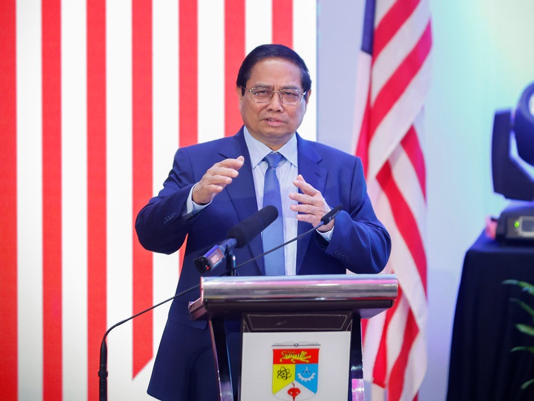 Thủ tướng Phạm Minh Chính: Cùng nhau kiến tạo một Đông Nam Á là trung tâm sáng tạo tri thức và công nghệ mới - Ảnh: VGP/Nhật Bắc