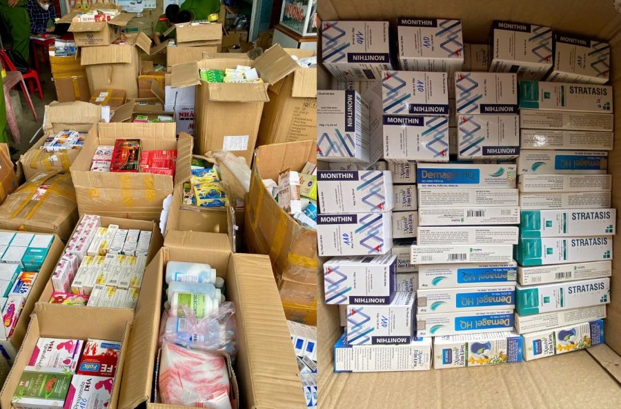 Hai cơ sở kinh doanh thuốc tây của Phạm Thị Mỹ Linh có đến hơn 5.000 sản phẩm không rõ nguồn gốc, xuất xứ.