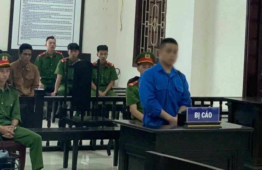 Bị cáo Hồ A Nhờ tại phiên tòa.