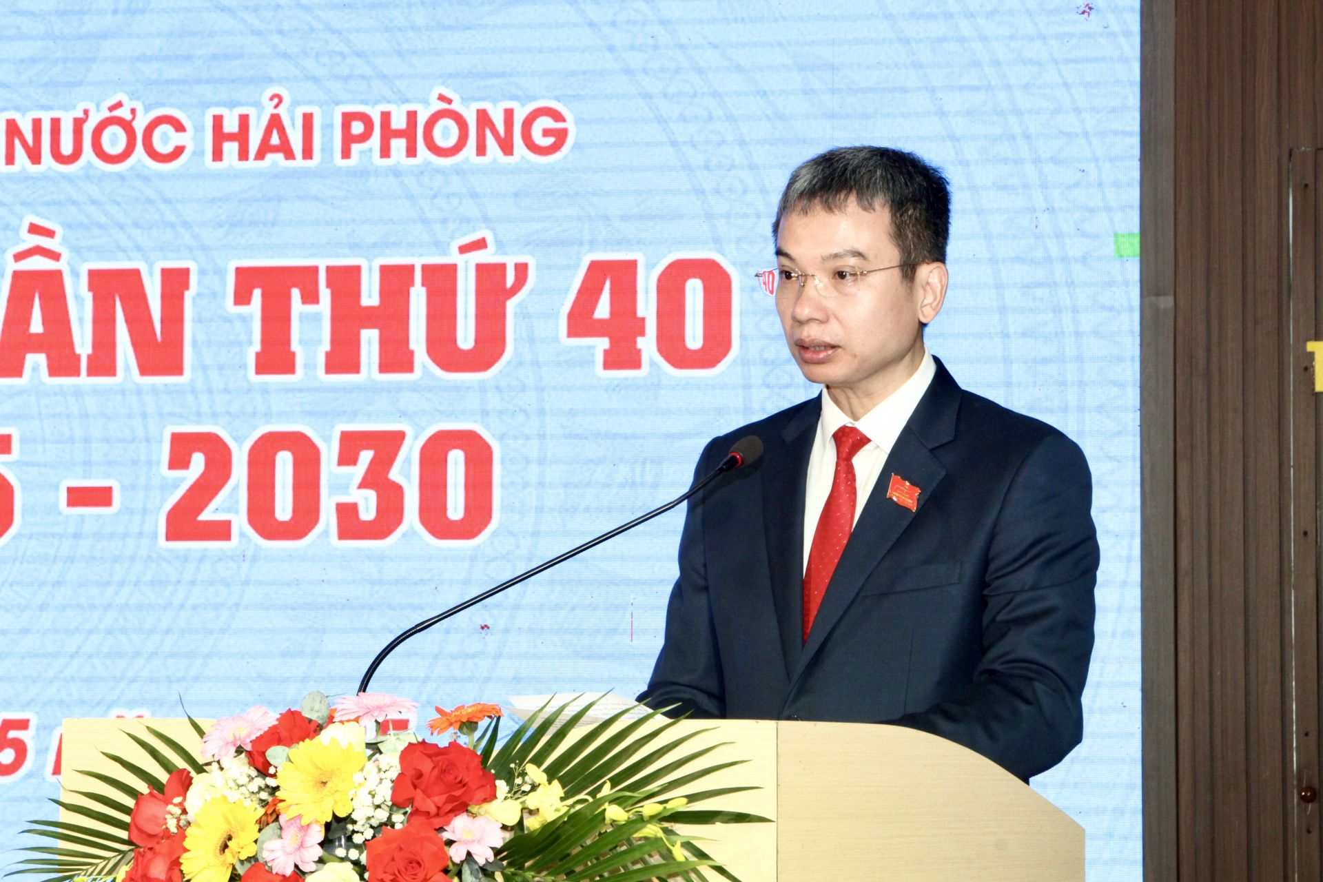 Đồng chí Trần Việt Cường, Bí thư Đảng uỷ công ty phát biểu khai mạc Đồng chí Trần Việt Cường, Bí thư Đảng uỷ công ty phát biểu khai mạc