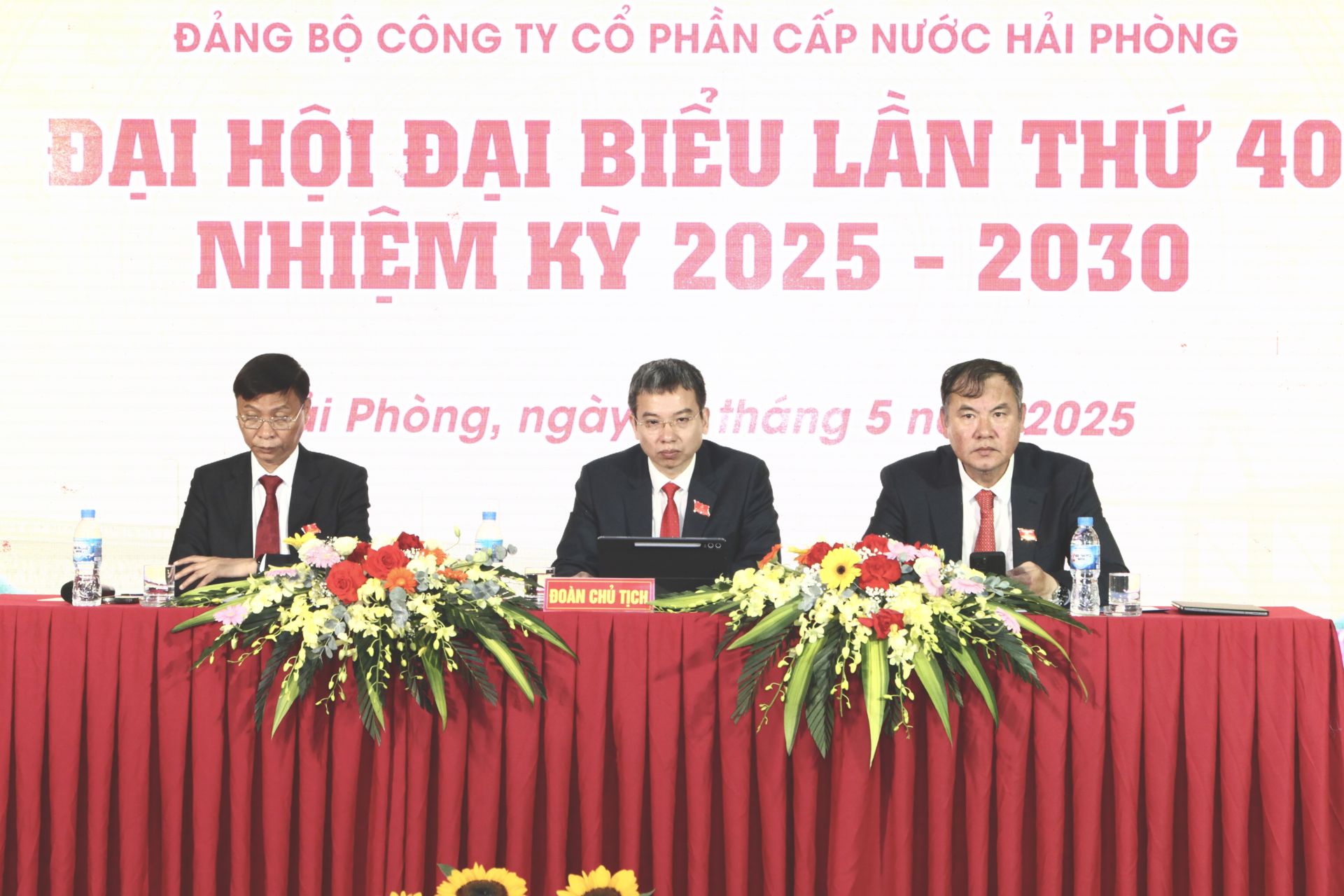 Đại hội Đại biểu lần thứ 40 Đảng bộ Công ty cổ phần Cấp nước Hải Phòng nhiệm kỳ 2025-2030