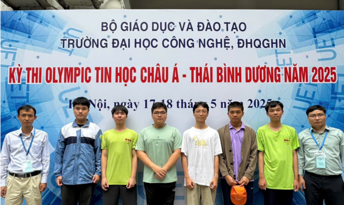 Học sinh Việt Nam giành 6 Huy chương tại Olympic Tin học Châu Á Thái Bình Dương 2025