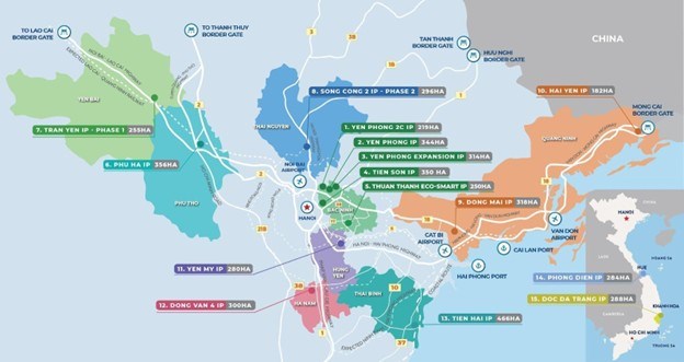 Viglacera hiện sở hữu 16 khu công nghiệp trong và ngoài nước, với tổng quy mô gần 4.500 ha