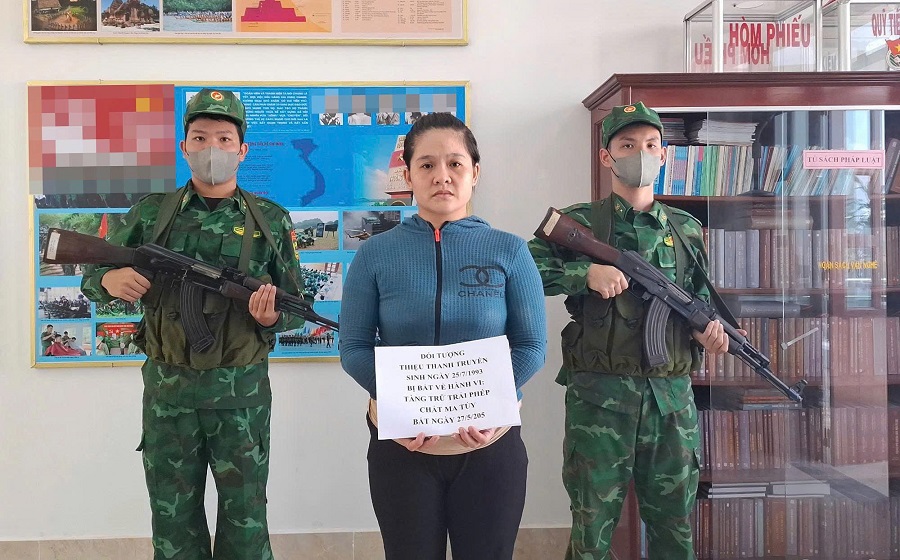 Đối tượng Thiệu Thanh Truyền bị lực lượng BĐBP tỉnh Bà Rịa - Vũng Tàu phát hiện bắt giữ về hành vi tàng trữ trái phép chất ma túy.