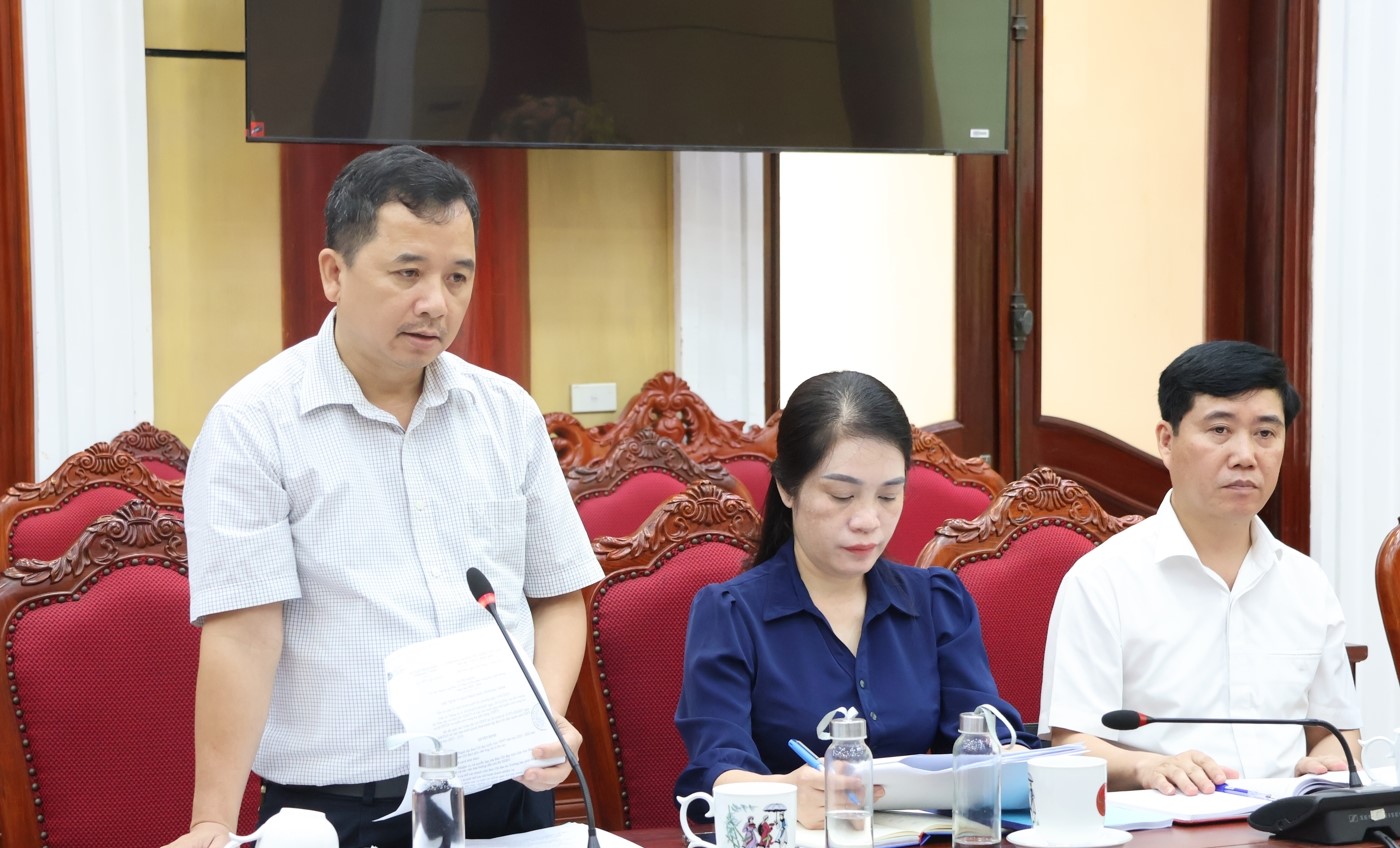 Lãnh đạo Thanh tra tỉnh phát biểu tại hội nghị. Lãnh đạo Thanh tra tỉnh phát biểu tại hội nghị.