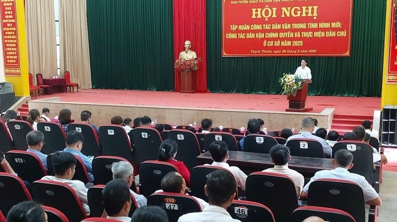 Tập huấn công tác dân vận trong tình hình mới