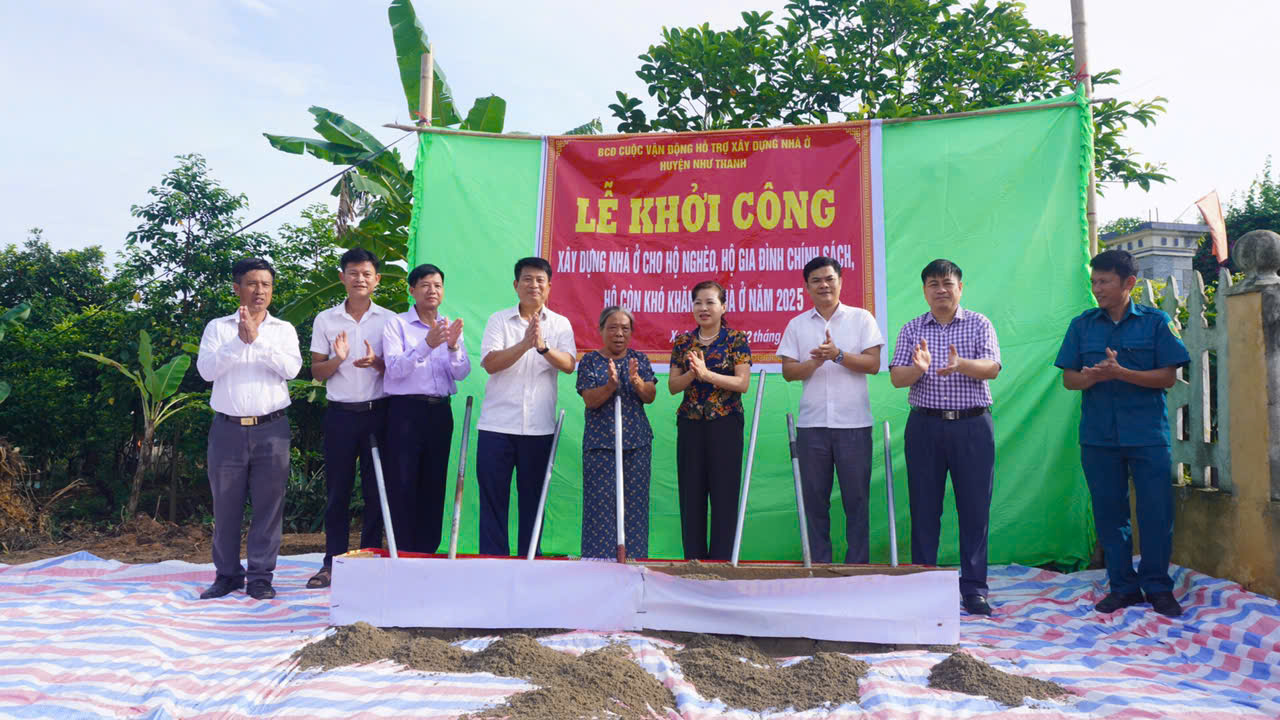 Thanh Hóa khởi công thêm 1.043 nhà ở cho hộ nghèo