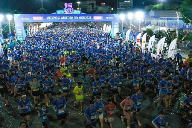 Giải chạy VnExpress Marathon thu hút hàng vận động viên và người hâm mộ. Trong ảnh: Giải chạy VnExpress Marathon Quy Nhơn – 2024. Ảnh: HV Giải chạy VnExpress Marathon thu hút hàng vận động viên và người hâm mộ. Trong ảnh: Giải chạy VnExpress Marathon Quy Nhơn – 2024. Ảnh: HV