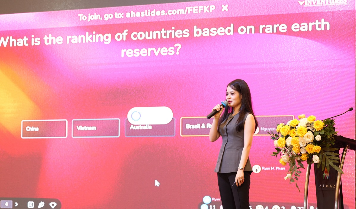 Bà Lê Hàn Tuệ Lâm - Giám đốc Điều hành Quỹ VinVentures - Tập đoàn Vingroup phát biểu tại sự kiện Venture Forum 2025 Bà Lê Hàn Tuệ Lâm - Giám đốc Điều hành Quỹ VinVentures - Tập đoàn Vingroup phát biểu tại sự kiện Venture Forum 2025