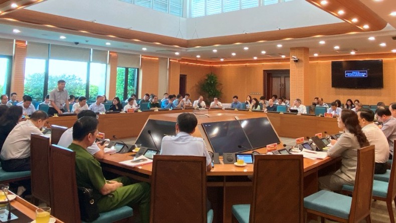 Quang cảnh buổi làm việc. (Ảnh: NGUYÊN TRANG)