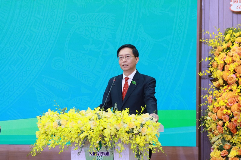 Đồng chí Trần Quang Dũng - Phó Bí thư Thường trực Đảng ủy Petrovietnam phát biểu chỉ đạo Đại hội