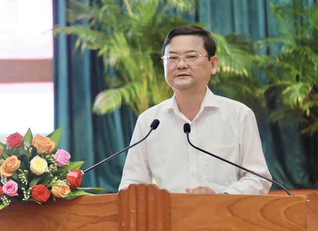 Ông Nguyễn Tự Công Hoàng phát biểu khai mạc Hội nghị.