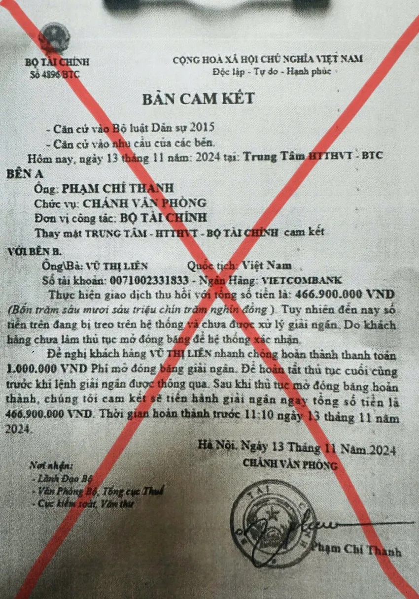 Bộ Tài chính cảnh báo người dân, doanh nghiệp cần nâng cao cảnh giác, tuyệt đối không thực hiện bất kỳ giao dịch tài chính nào với các cá nhân, tổ chức không rõ ràng trên mạng. Bộ Tài chính cảnh báo người dân, doanh nghiệp cần nâng cao cảnh giác, tuyệt đối không thực hiện bất kỳ giao dịch tài chính nào với các cá nhân, tổ chức không rõ ràng trên mạng.