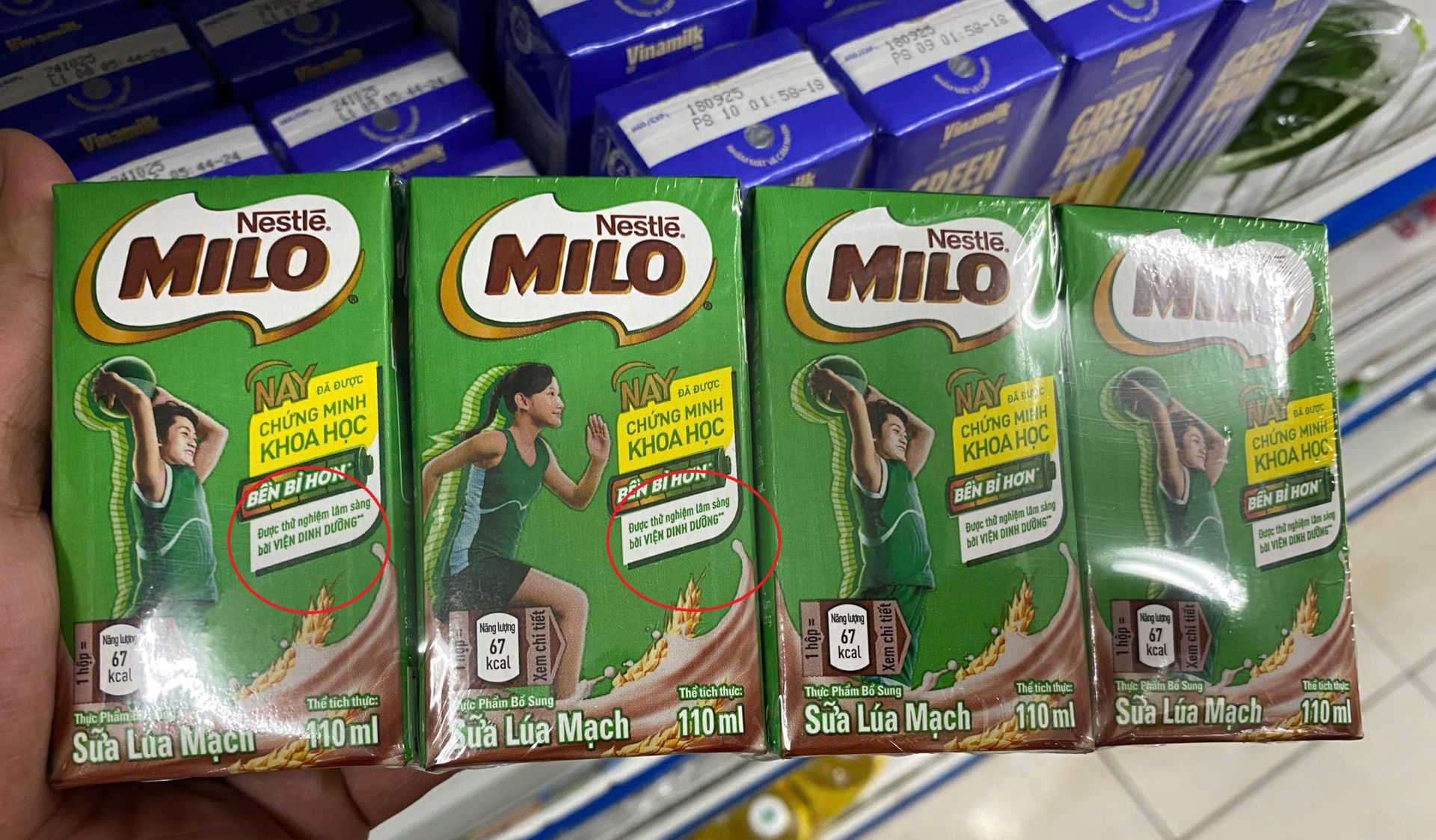Thông tin kết quả kiểm nghiệm sản phẩm sữa lúa mạch Nestlé Milo