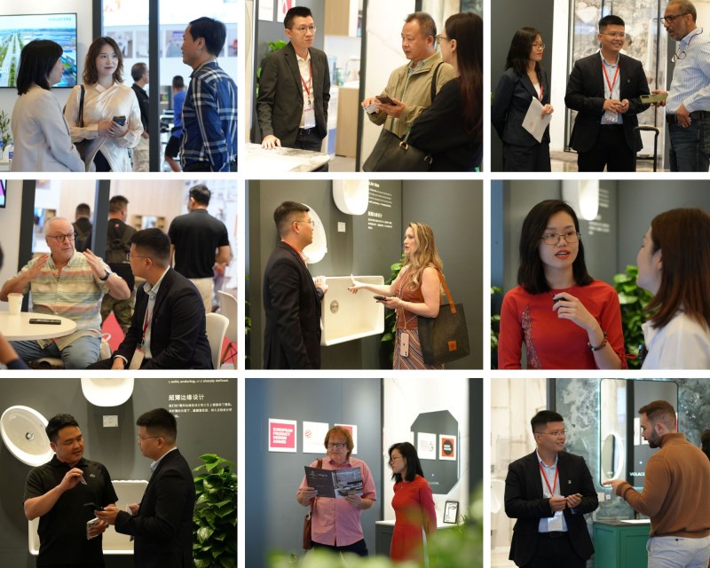 Khách hàng quốc tế và các đối tác tham quan gian hàng ấn tượng của Viglacera tại Triển lãm Kitchen & Bath China (KBC 2025) Khách hàng quốc tế và các đối tác tham quan gian hàng ấn tượng của Viglacera tại Triển lãm Kitchen & Bath China (KBC 2025)